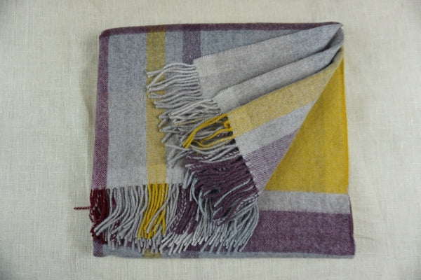 100% Schafwolle Decke