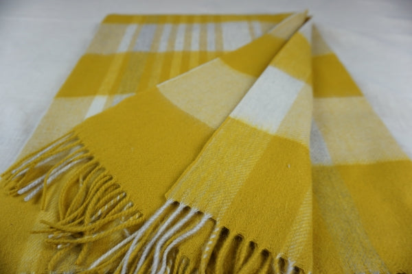 100% Schafwolle Decke