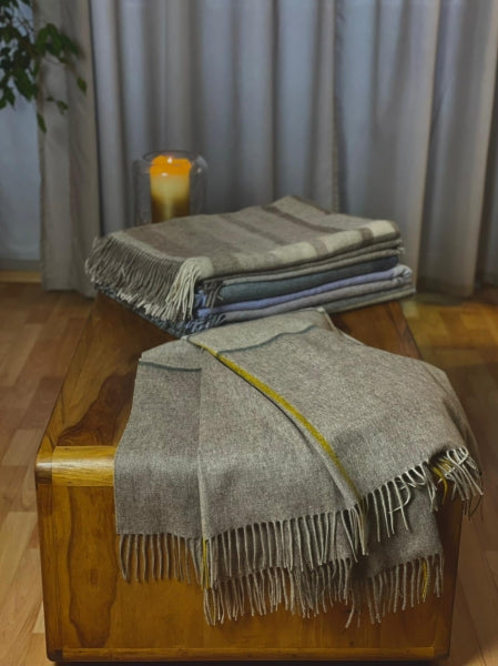 100% Schafwolle Decke