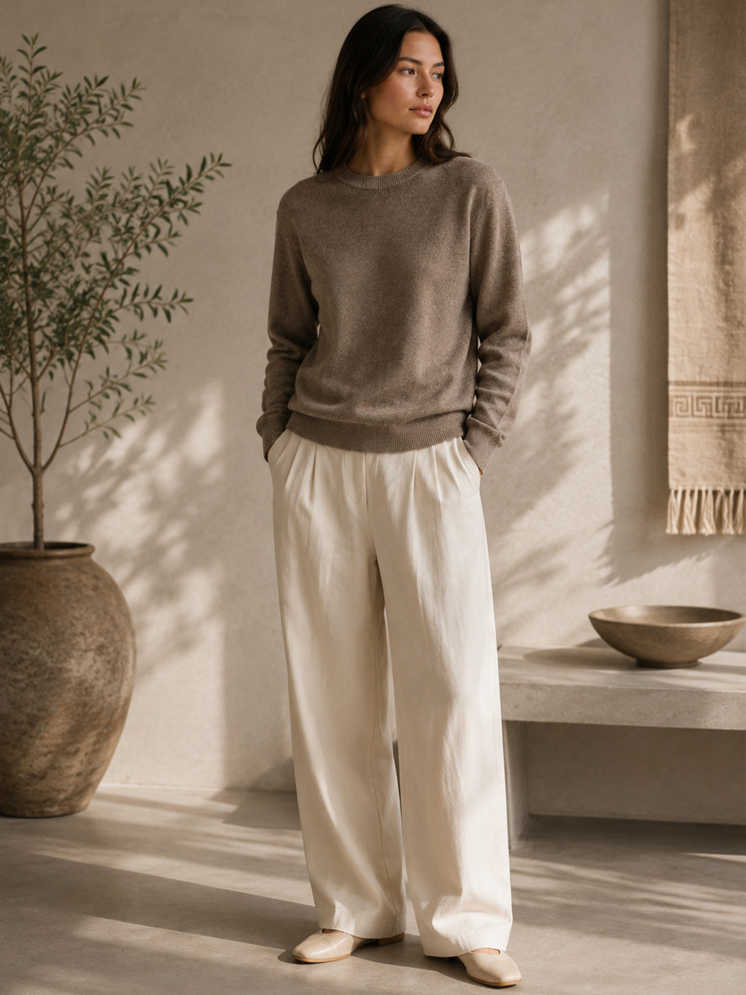 Cashmere Crewneck Pullover Unisex