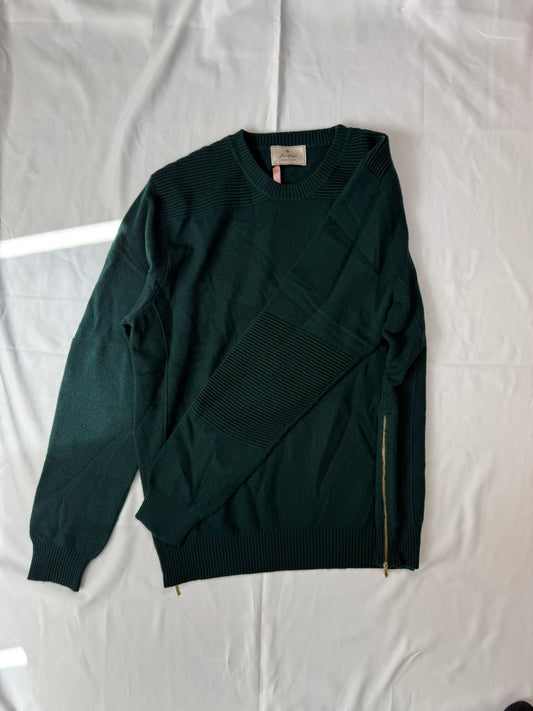 Cashmere Crewneck Pullover Unisex Side Zippers