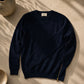 Cashmere Crewneck Pullover Unisex Side Zippers