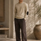 Cashmere Crewneck Pullover Herren Elbow Patches