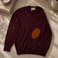Cashmere Crewneck Pullover Herren Elbow Patches