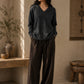 Cashmere V-Neck Damen unten offen