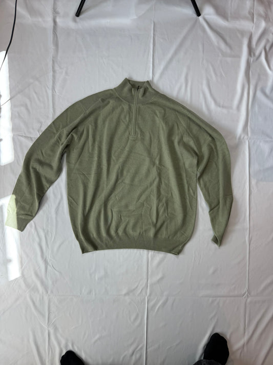 Cashmere Quarter Zip Herren Polo