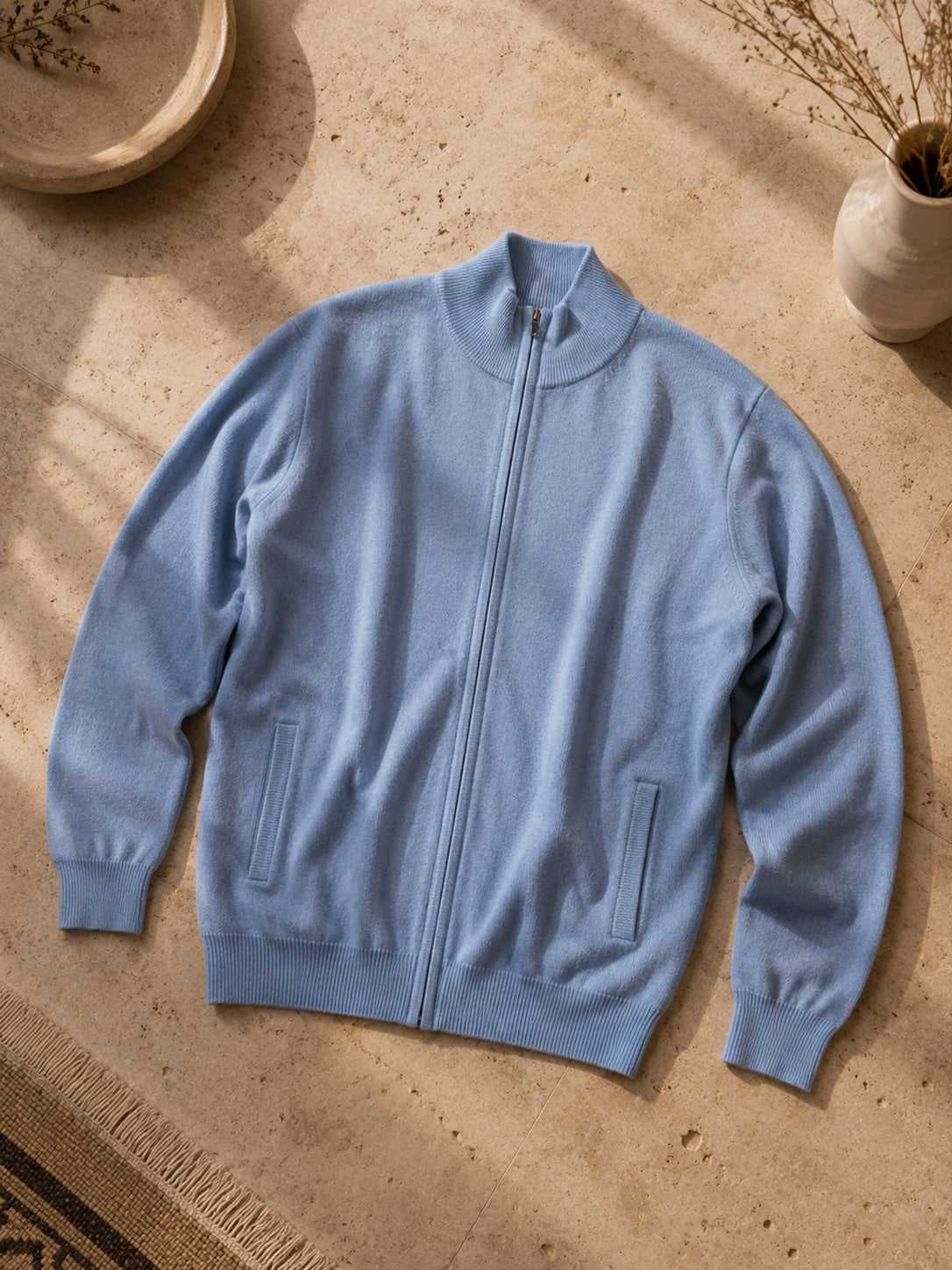 Cashmere Cardigan Zipper Damen
