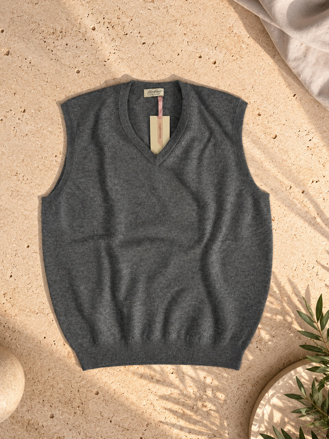 Cashmere Pullunder Herren