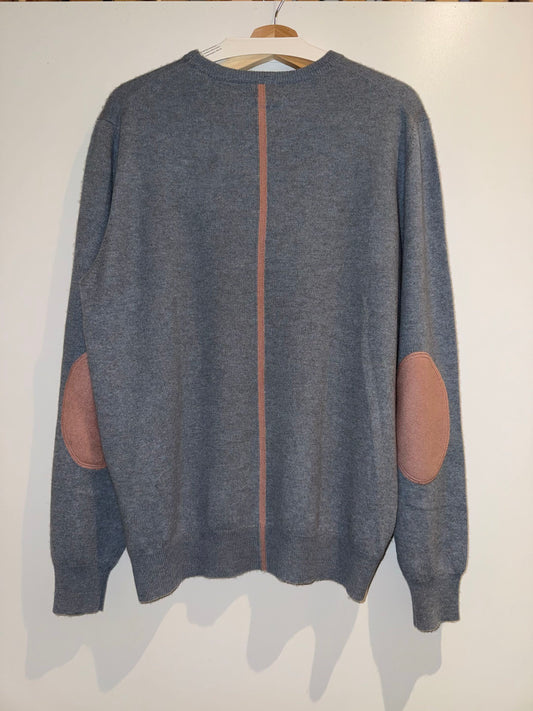 Cashmere Stripe Crew Neck Herren