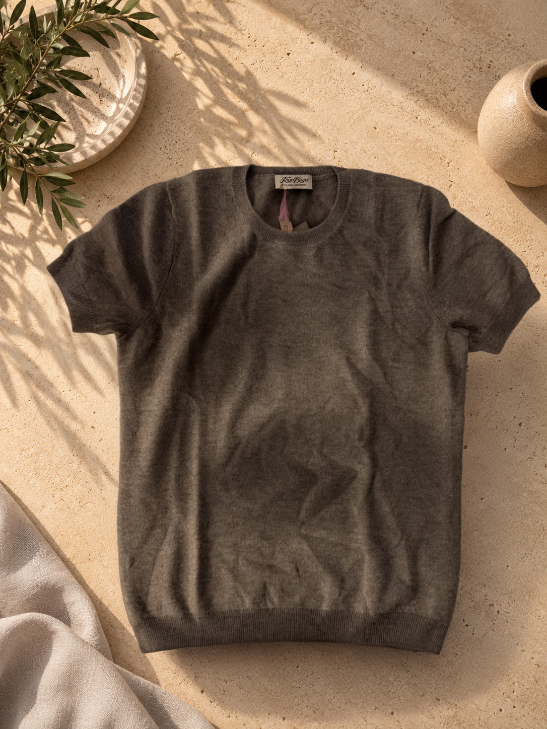 Cashmere Crewneck Short Sleeve Hemd Damen