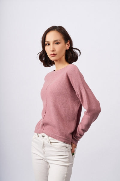 Cashmere Damenpullover mit langen Ärmeln