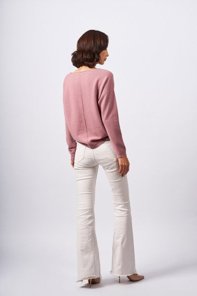 Cashmere Damenpullover mit langen Ärmeln