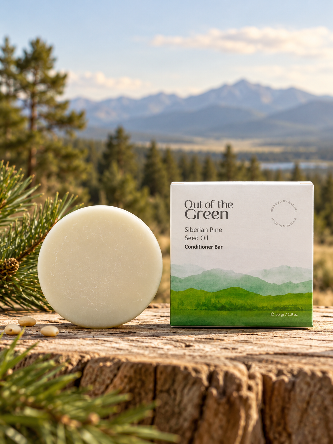 Siberian Pine Seed Oil Conditioner Bar