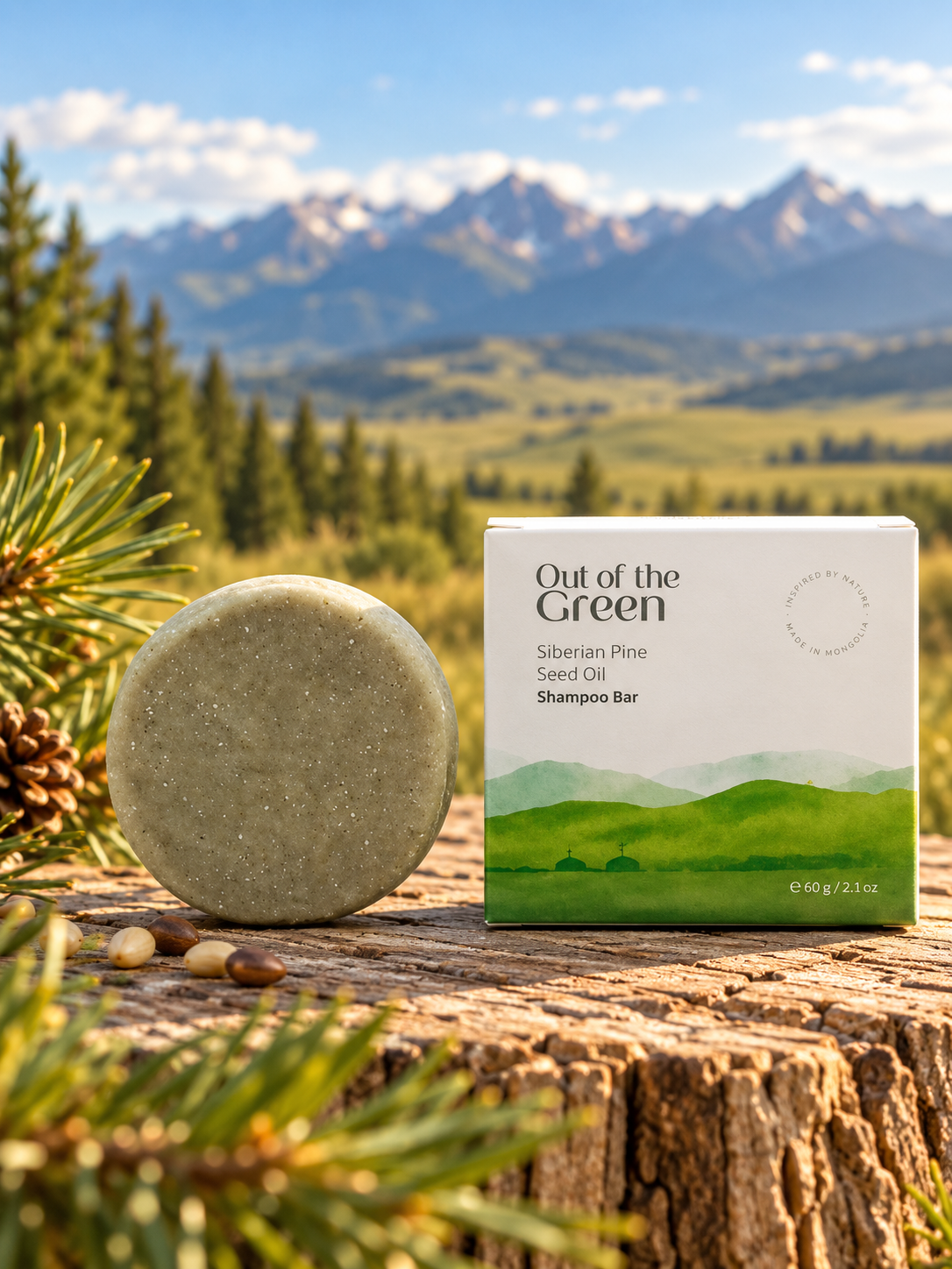 Siberian Pine Nut Oil Shampoo Bar